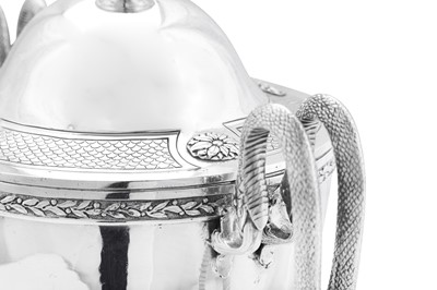 Lot 515 - A George III sterling silver cup and cover, London 1803 by William Holmes (reg. 21st March 1792, died circa 1805)