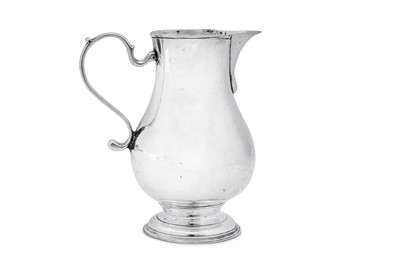Lot 539 - A George II sterling silver ‘sparrow beak’ cream jug, London 1735 by George Greenhill Jones (reg. 19th Feb 1726)