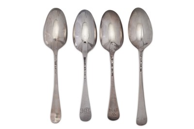 Lot 350 - A mixed group of George II / III sterling silver tablespoons