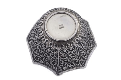 Lot 206 - A late 19th century Anglo – Indian silver bowl, Cutch, Bhuj, circa 1880 by Oomersi Mawji (active 1860-90)
