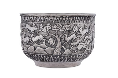 Lot 186 - A late 19th century Anglo – Indian unmarked silver bowl, Lucknow circa 1890
