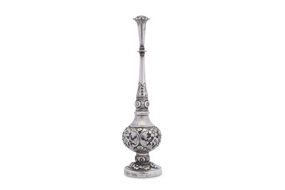 Lot 226 - A mid-19th century Chinese Export silver rose water sprinkler, Canton circa 1860 by Khecheong