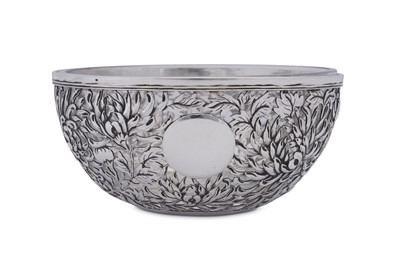 Lot 228 - An early 20th century Chinese export silver ‘money’ bowl, Shanghai circa 1910 retailed by Wang Hing