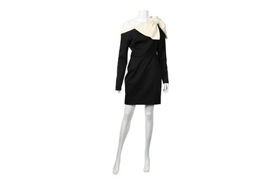 Lot 375 - Valentino Techno Couture Black Bow Dress - Size 44