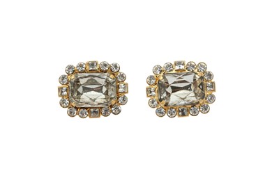 Lot 314 - Dolce & Gabbana Crystal Statement Cufflinks