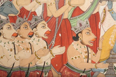 Lot 24 - A DURBAR AT THE COURT OF LORD RAMA AND SITA