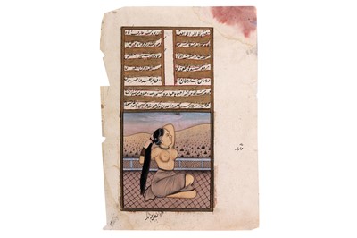 Lot 1029 - NINE INDIAN DECORATIVE PAINTINGS OF EROTIC CONTENT