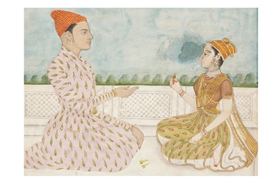 Lot 56 - A RULER BEING OFFERED PAAN BY A COURTLY LADY
