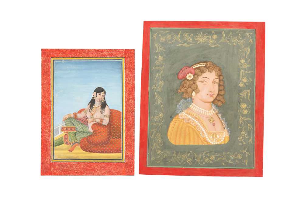 Lot 69 - TWO PORTRAITS OF COURTLY LADIES