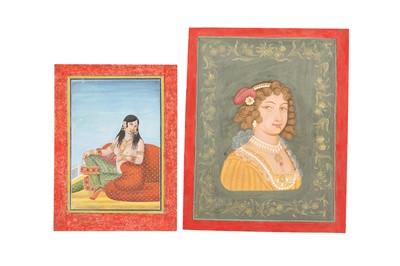 Lot 69 - TWO PORTRAITS OF COURTLY LADIES