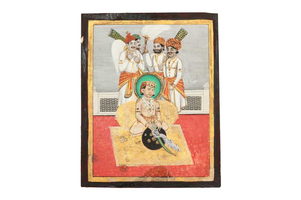 Lot 83 - A SEATED PORTRAIT OF A YOUNG MAHARAJA