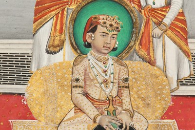 Lot 83 - A SEATED PORTRAIT OF A YOUNG MAHARAJA