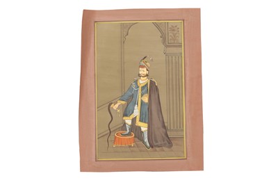 Lot 92 - NINE DECORATIVE PORTRAITS OF INDIAN AND ISLAMIC PROMINENT FIGURES
