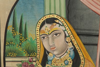 Lot 98 - TWO PORTRAITS OF INDIAN COURTLY LADIES