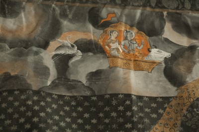 Lot 124 - A PICHHWAI TEMPLE HANGING: KRISHNA AND THE GOPIS