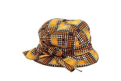 Lot 668 - Christian Dior Mosaic Print Summer Hat