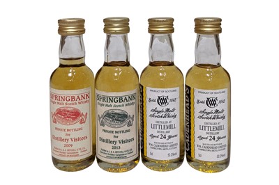 Lot 677 - 4 Miniatures Single Malt Whisky