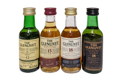 Lot 675 - 4 Miniatures of Glenlivet Whisky