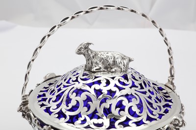 Lot 482 - A Victorian sterling silver swing handled butter dish, London 1845 by George and Charles Thomas Fox