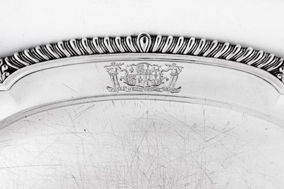 Lot 527 - Berkeley Portman service – A pair of George III sterling silver meat dishes, London 1818 by Paul Storr (1771-1844, first reg. 12th Jan 1793)