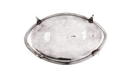 Lot 110 - Indian Colonial interest – An early 19th century Dutch 935 standard silver teapot stand, Amsterdam 1816 by Egidius Adelaar (active 1812-38)