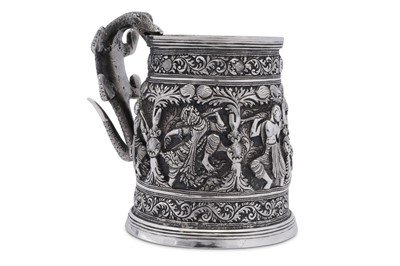 Lot 209 - A late 19th / early 20th century Burmese unmarked silver mug, upper Burma circa 1900