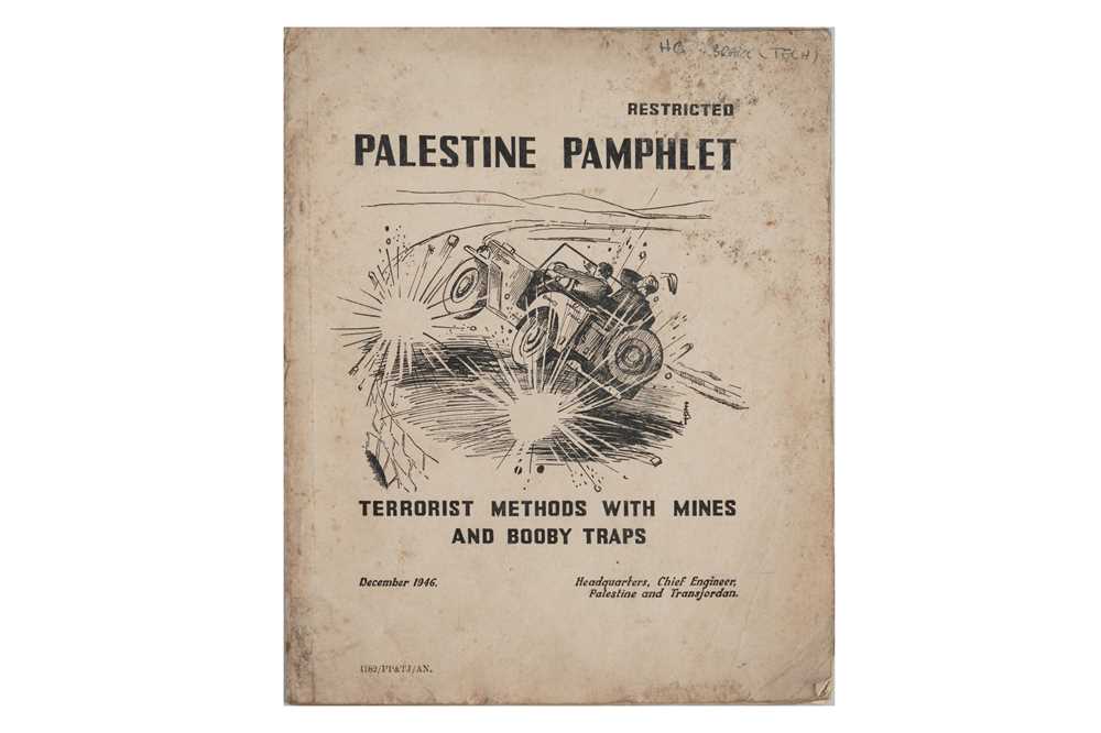 Lot 1538 - British Army Counter-Terrorism — Palestine pamphlet