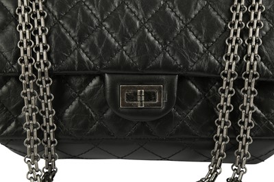 Lot 467 - Chanel Black 2.55 Reissue Double Flap Bag