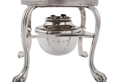 Lot 514 - A George III sterling silver coffee urn, London 1794 by Henry Chawner (reg. 11th Nov 1786)