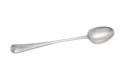 Lot 370 - A George I Britannia standard silver basting spoon, London 1716 by William Street (reg. 25th Feb 1717)