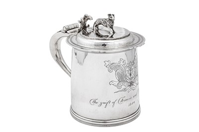 Lot 440 - A George VI sterling silver tankard, London 1937 by Goldsmiths and Silversmiths