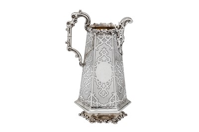 Lot 456 - A Victorian sterling silver milk jug, London 1847 by John and George Angell