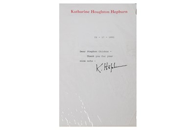 Lot 1092 - Hepburn (Katharine)