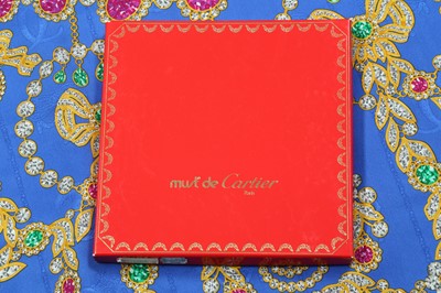 Lot 102 - Must de Cartier Jewelled Silk Scarf