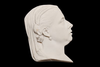 Lot 116 - A 19TH CENTURY MARBLE RELIEF OF QUEEN VICTORIA
