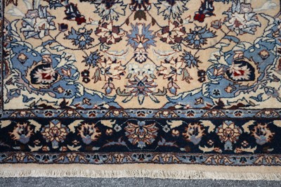 Lot 8 - AN EXTREMELY FINE ISFAHAN RUG, CENRTAL PERSIA