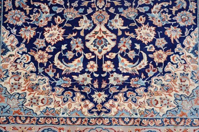 Lot 27 - PAIR OF VERY FINE PART SILK ISFAHAN RUGS, CENTRAL PERSIA