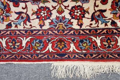 Lot 3 - A FINE ISFAHAN RUG, CENTRAL PERSIA