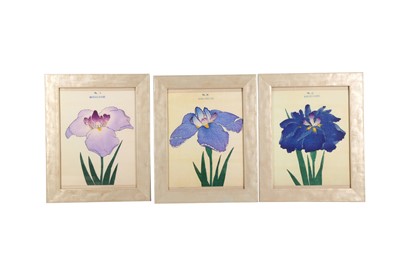 Lot 455 - A COLLECTION OF TWELVE CONTEMPORARY JAPANESE PRINTS OF IRIS