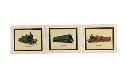 Lot 146 - A COLLECTION OF TWELVE PRINTS OF  LOCOMOTIVES AND TENDERS, 20TH CENTURY