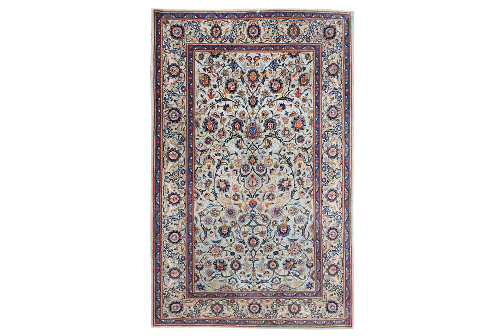 Lot 10 - A FINE KASHAN RUG,  CENTRAL PERSIA