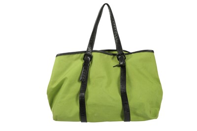 Lot 671 - Bottega Veneta Green Weekender Bag