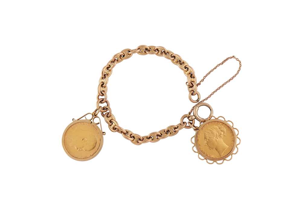 Lot 101 - A gold fancy-link bracelet