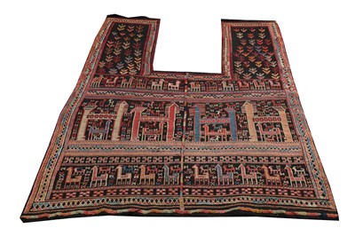 Lot 123 - A SHAHSAVAN HORSE COVER, NORTH-WEST PERSIA