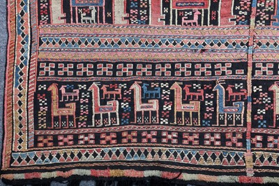 Lot 123 - A SHAHSAVAN HORSE COVER, NORTH-WEST PERSIA