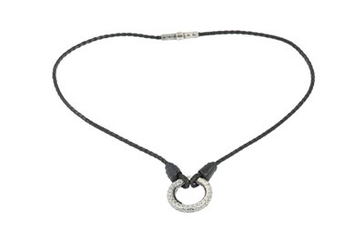 Lot 488 - Bottega Veneta Black Intrecciato Hanging Glasses Necklace