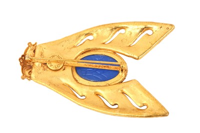 Lot 108 - Askew 'Egyptian Revival' Scarab Pin Brooch