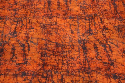 Lot 159 - Bottega Veneta Orange Tie Dye Silk Scarf