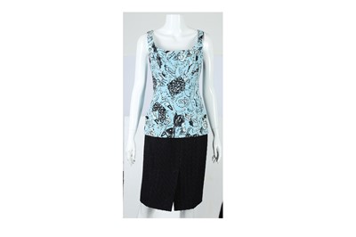 Lot 410 - Chanel Black Three Piece Skirt Suit - Size 38 & 40