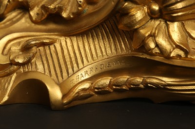 Lot 96 - FERDINAND BARBEDIENNE: A FINE LATE 19TH CENTURY GILT BRONZE BRACKET